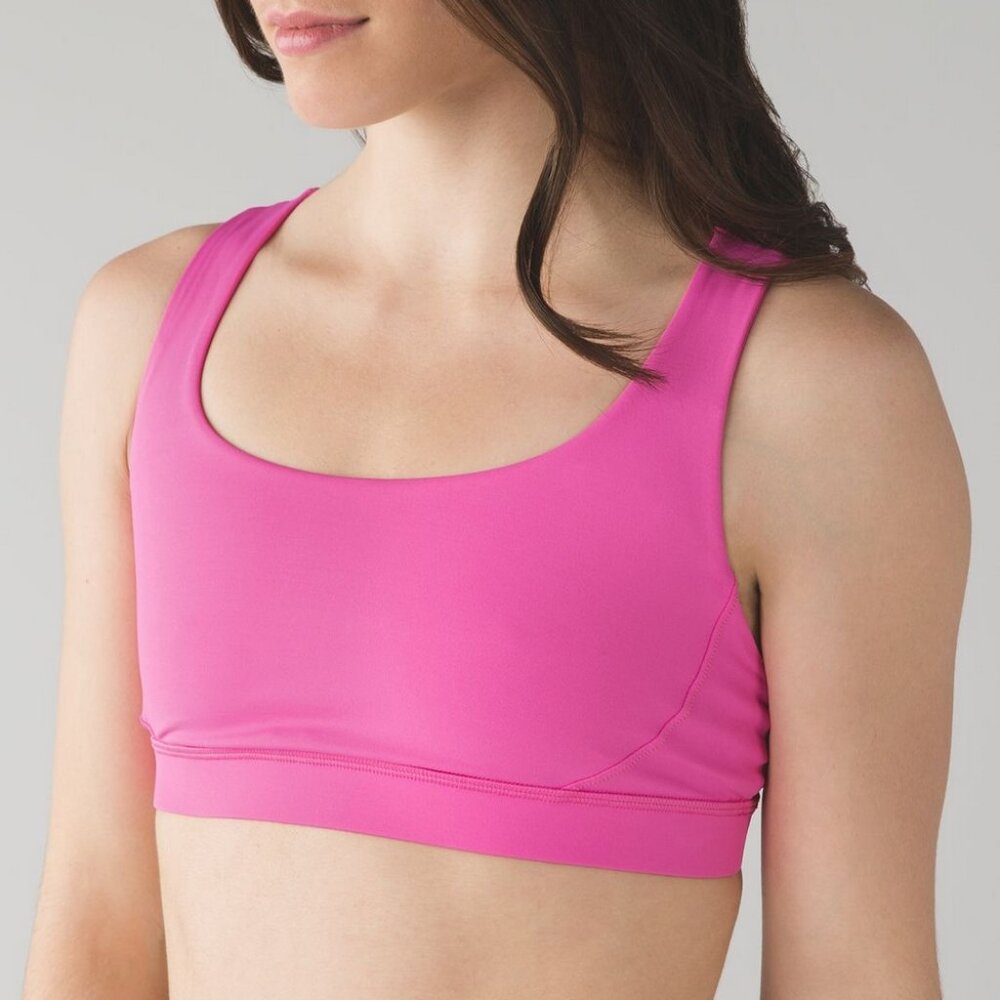 Lululemon Energy Bra Exhale Size 4 Pink Paradise BNWT!